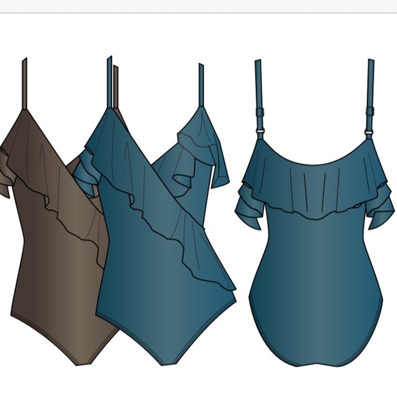 Coco Reef  Luminous Coralie One Piece.  Beautiful chocolate brown. - Picture 4 of 5